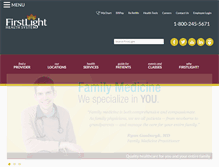 Tablet Screenshot of firstlighthealthsystem.org